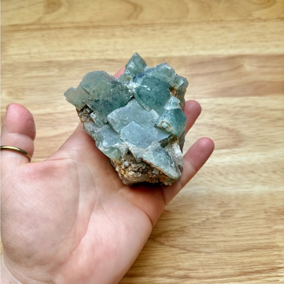 Green Fluorite Crystal Cluster - Picture 7 of 7